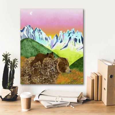«Epic Graffiti» «Motherly Love» par Thatgrubgirl, art mural sur toile, 20 po x 24 po