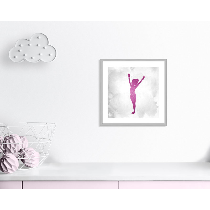 Gymnastique 2, H 23,5 po x l 23,5 po x P 1,19 po, Encadré de boîte argent