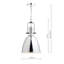 Deleon 1 - Light Polished Chrome Bell Pendant