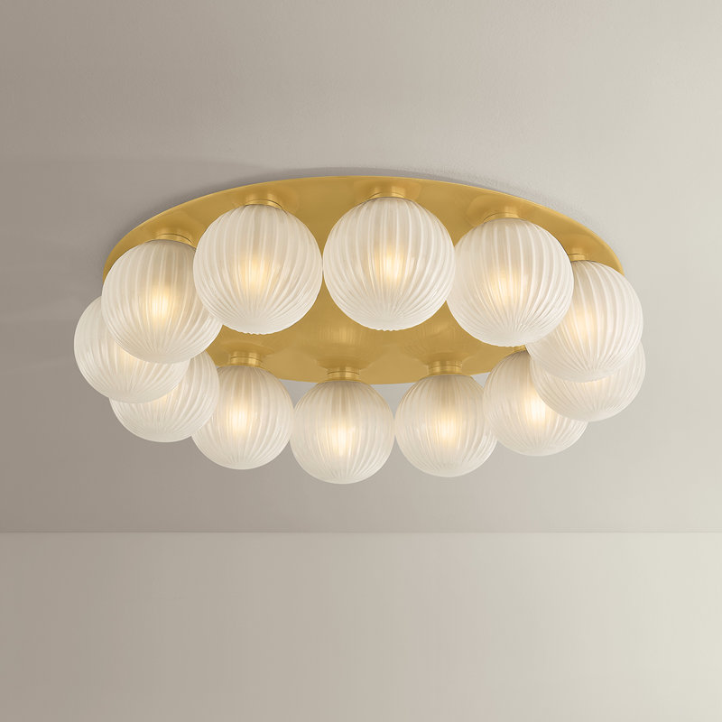 Vernazza Flush Mount, 12 Lights, 7.25" H x 32" W x 32" D