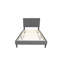 Tête de lit simple grise, capitonnage élégant, réglable jusqu'à 3 pouces, lin brossé, 12 supports, sans sommier tapissier pour tête de lit gris, design moderne, 3 po, nécessaire-533747221