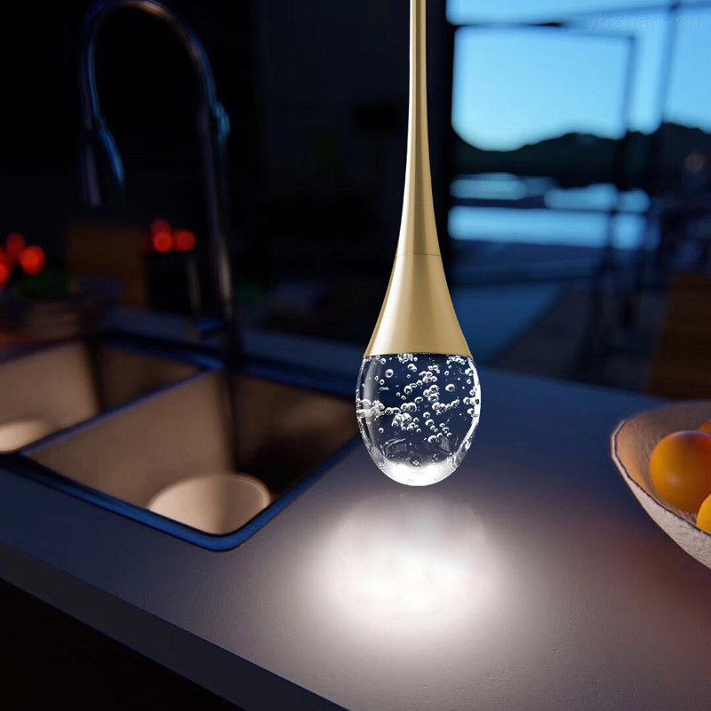 Medeah 1 - Light Stainless Steel LED Teardrop Pendant