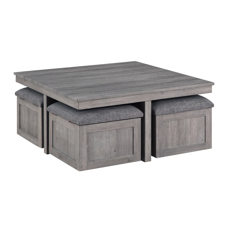 Fortescue Coffee Table, Distressed Gray