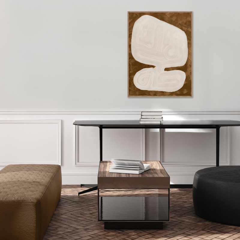 «Ambiguous III» par Bobby Berk, peinture sur toile à cadre flottant