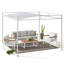Pergola d'extérieur 10 pi x 10 pi en polyester Sunjoy avec abat-jour Suningford-111101123