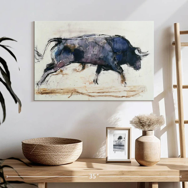 Brampt Charging Bull 1998, 16'' H X 24'' W
