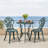 2 - Person Metal Patio Dining Set with Round Table-1498060028