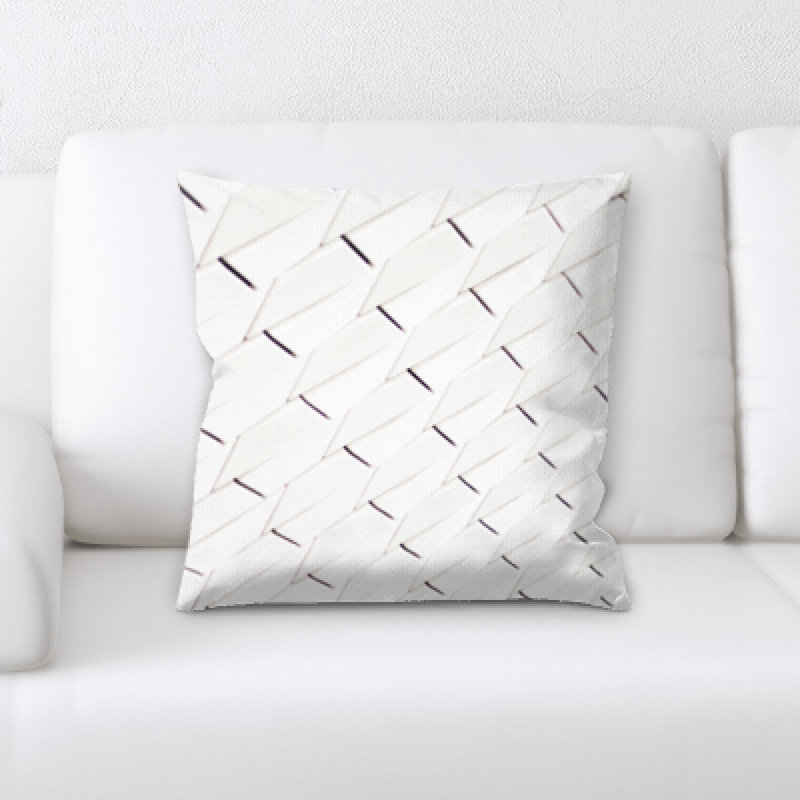 Geometric Microsuede Throw Pillow