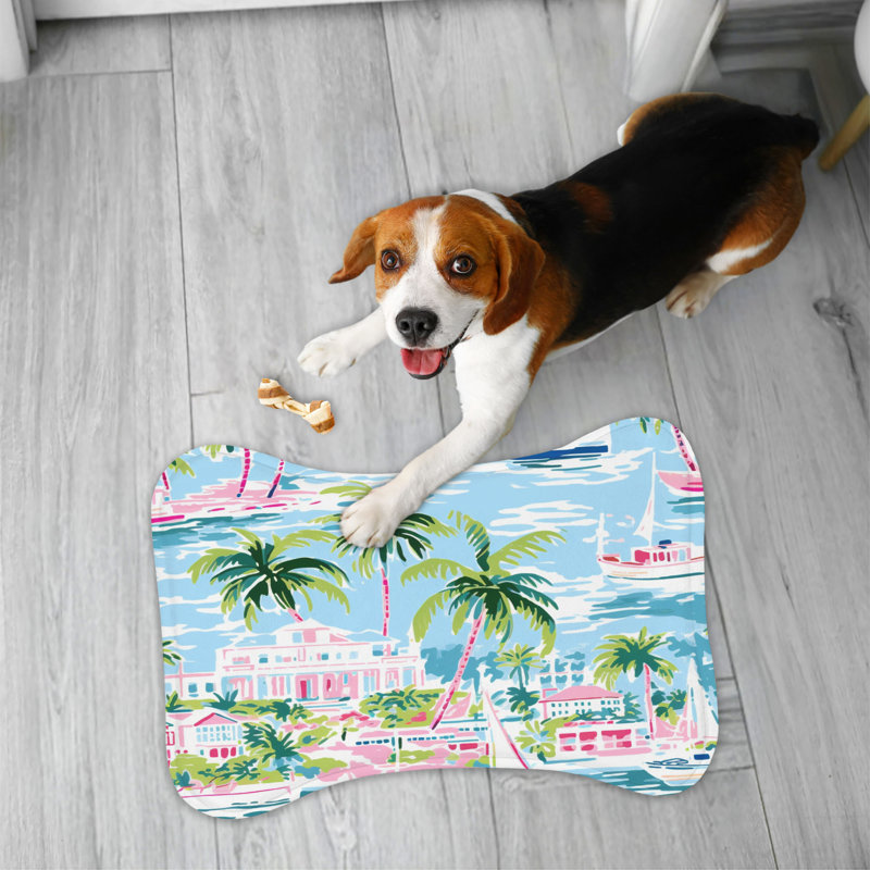 Tapis d'alimentation en os 1 pièce Coastal Haven