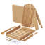 Ensemble de 2 chaises de patio pliantes en bois Adirondack pour le jardin, le jardin, la pelouse, la cour, la terrasse, le bord de la piscine, le foyer d'extérieur-1537341060