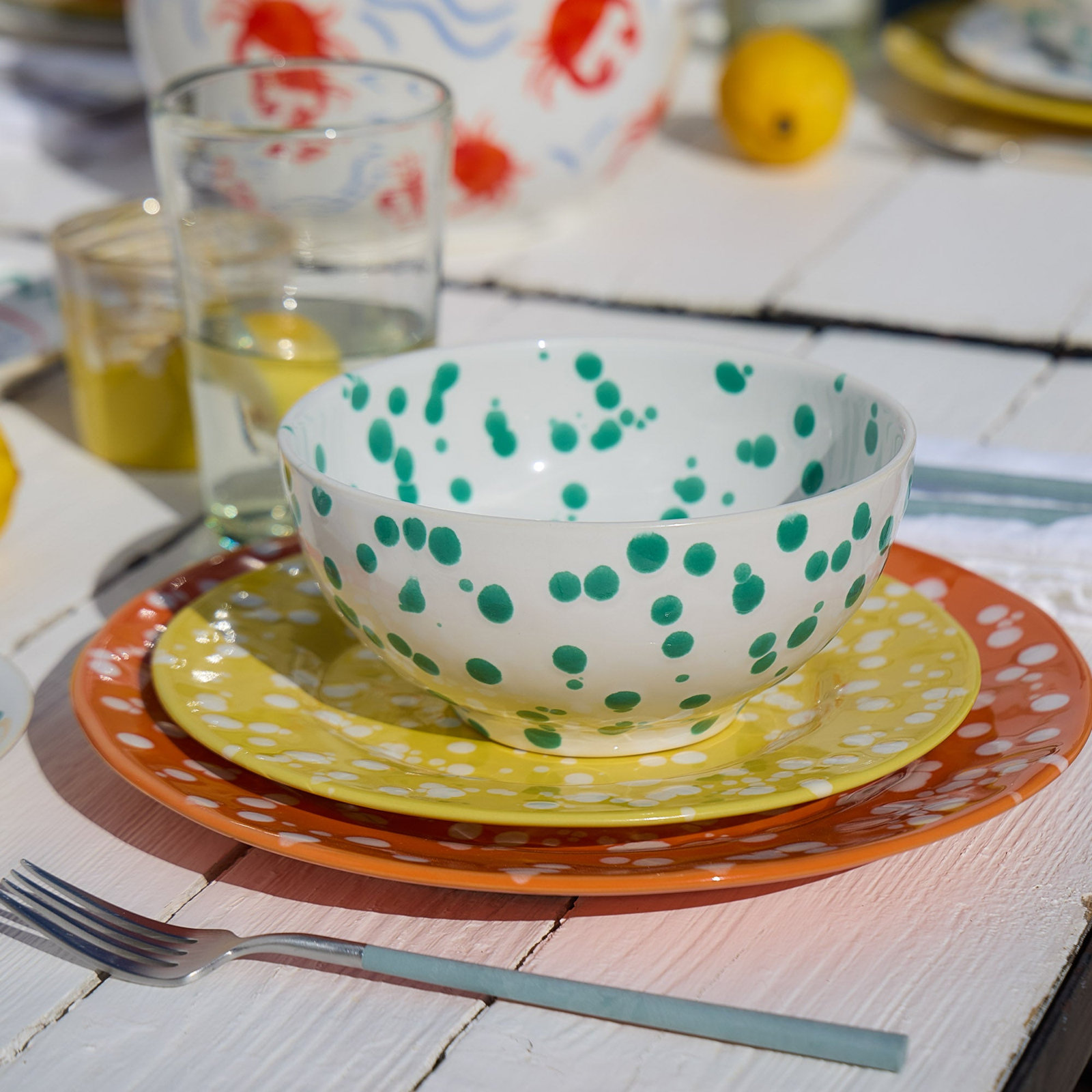 Rafaela Stoneware Cereal Bowl, Sage Green
