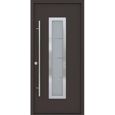 Porte d'entrée en acier pré-suspendue