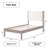 Ardin Solid Wood Bed Frame With Cream Boucle Upholstered Headboard-163708919-163708920