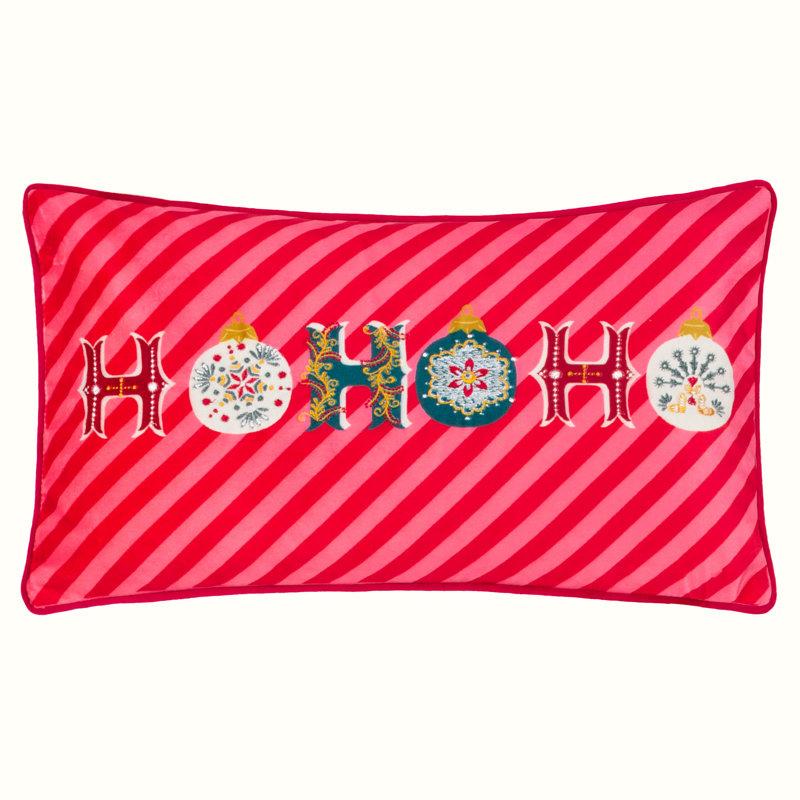 Annonciade Abstract Red Rectangular Cushion