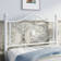 Anterrio Metal Open-Frame Bed with Butterfly Pattern Design Headboard and Footboard