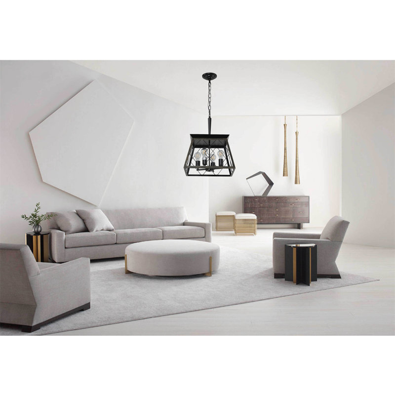 Lustre géométrique à 4 lumières DEL Wendyann
