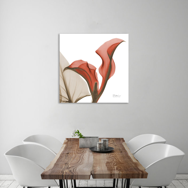 "Calla", toile tendue par Albert Koetsier, H 12 po x l 12 po x P 1,5 po