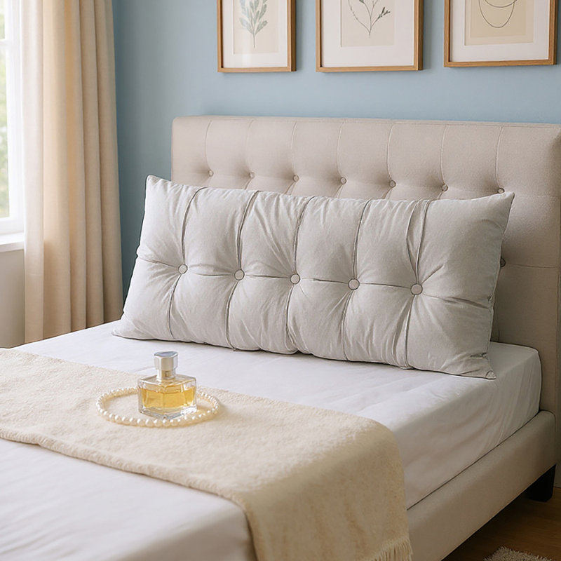 Back Cushion, Light Grey, 150" W x 10" D 