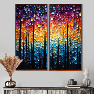 Guraman - grand ensemble de 2 peintures murales sur toile