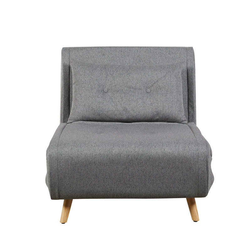 Freya Linen Convertible Accent Chair , Grey