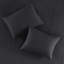 Courtepointe très grand / très grand noir, 3 pièces, courtepointe corail réversible, microfibre, rembourrage en coton, literie extraordinaire en noir, avec motif, rembourrage en microfibre, hygiénique, lavable-120945429-120945424