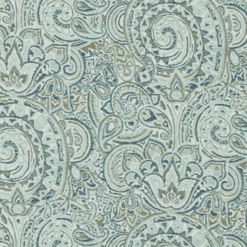 Tilton Fenwick Maine Fabric, Aqua/Green