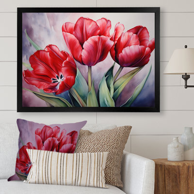 Tulipes tranquillité - Tulipes, reproductions d'art mural