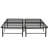 Queen Size Mattress Foundation Bed Frame Metal Bedroom Option Black Frame, Element-1701423891