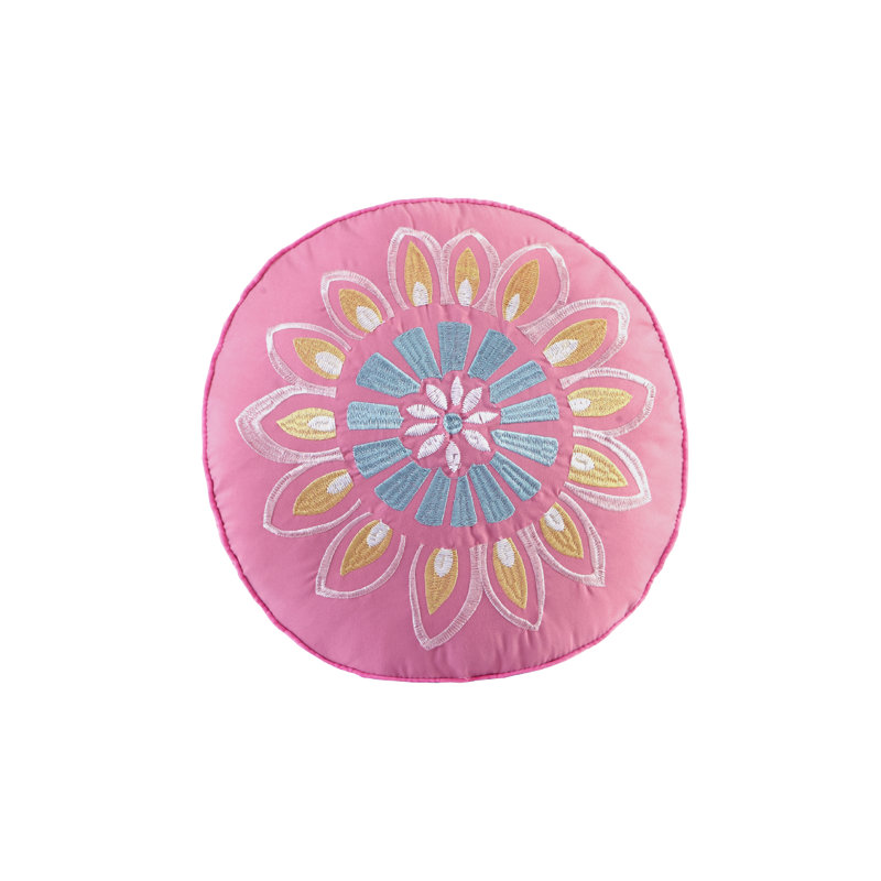 Full Pink Microfiber Reversible Floral Bedspread Set