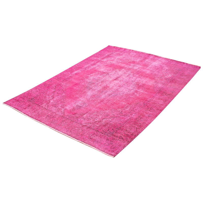 Tapis rose foncé à transition de couleur 9 po 3 po x 12 po 2 po