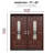 80'' Paneled Fiberglass Front Entry Doors-61965738-61965739