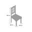 Mathilda Solid Wood Slat Back Side Chair