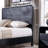  Maud Modern Queen Size Bed Frame with 50" Tall Headboard, Wood Platform Bed Frame with 18.86" Tall Curve Design Decoration Footboard & 2 Large Storage Drawers, No Box Spring Needed-925728189-925728191