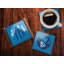 (Symboles) Ensemble de sous-verres en verre Starfire-404003006