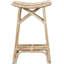 Tabouret d'appoint en bois massif Everton