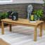 Table basse d'extérieur en teck Hellwig