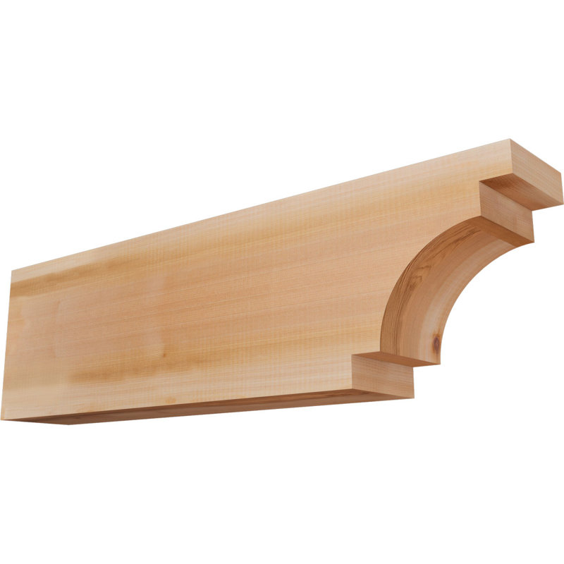 Queue de chevron lisse l 5 5 po x H 10 po x L 36 po, cèdre rouge de l'Ouest, Cèdre rouge, H 10 po x l 36 po x P 5,5 po