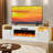 Alazik 70 Inch Fireplace Tv Stand With White Fireplace-1999254355
