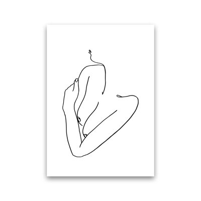 Female Holding Arms - Print