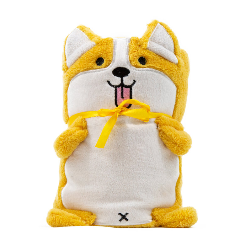  Couverture en peluche Corgi, 31,5 po x 39,3 po