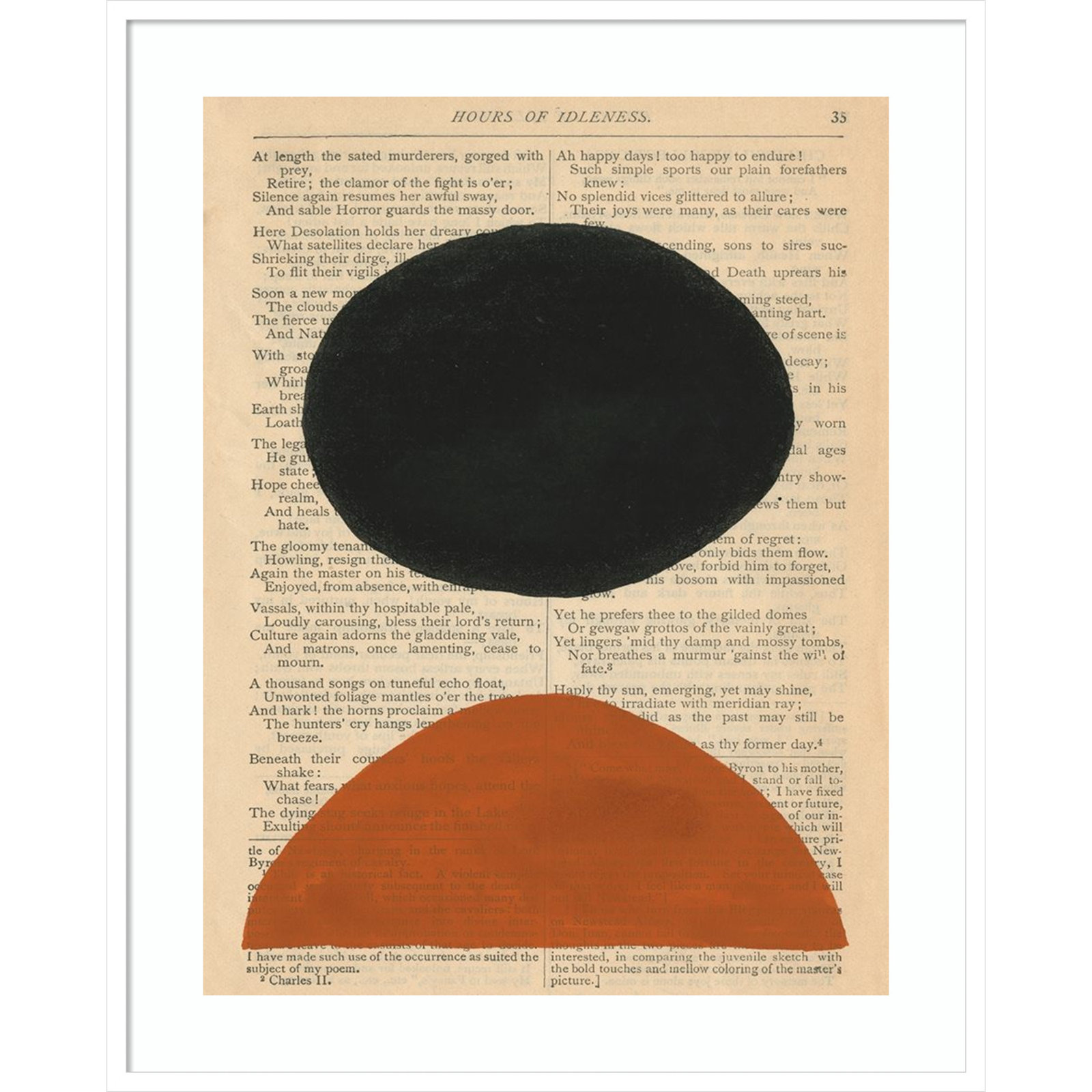 Modern Prose III by W. Stramel, 41.38" H x 33.38" W x 0.88" D, White Framed Paper