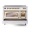 ILVE Nostalgie II Noblesse 48 dans la gamme d'induction, 6 éléments d'induction (porte en verre)-688382866