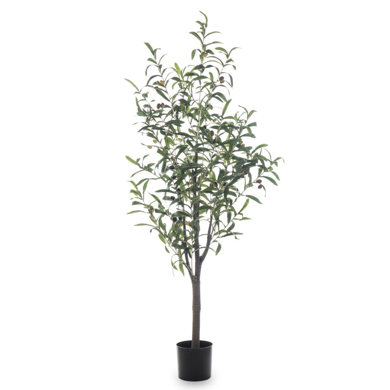 120cm Faux Olive Tree Tree in Earthenware Pot