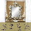 Miroir d'appoint mural Denero