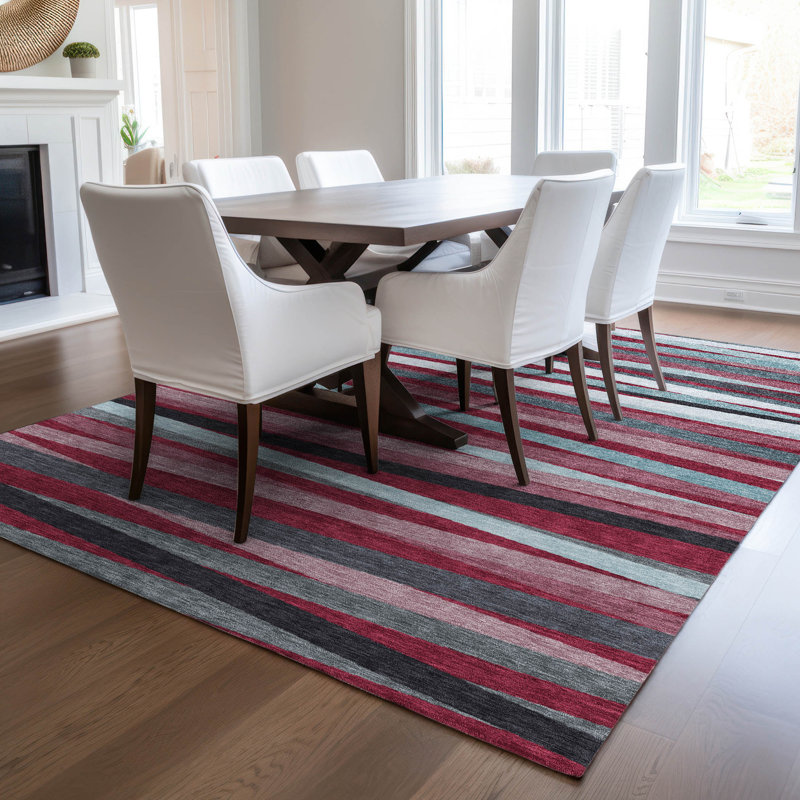  Machine Washable Indoor/Outdoor Chantille ACN997 Gray Area Rug, Rectangle 5' x 7'6"
