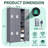 72"H 4-Tier Metal Lockers for Employees – Heavy Duty Steel Storage Cabinet with Ventilated Doors for School Gym Garage Office (6 Door Options)-109715387-125400415