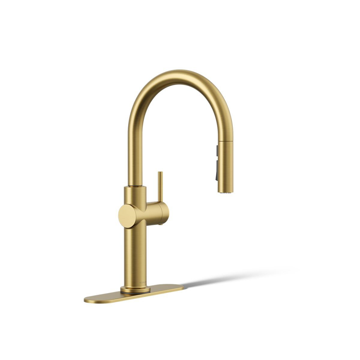 Kohler Crue Pull-Down Kitchen Faucet, Brass