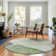 Premium Machine Washable Prisco Green Rug