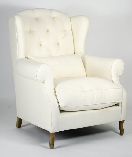 Upholstered Wingback Chair