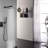 Luxury Bathroom 10 Inch Head Shower - Matte Black Rain Mixer Wall Mounted With Self-Cleaning Nozzle, Completes American Standard Pipe For Agrees-126353202